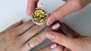 Маникюр с Пайетками! Завитки На Ногтях!  Glitter Nails (nail art glitter)-IlgxG4iH-0s