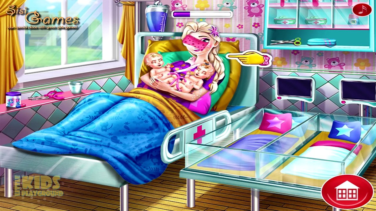 Pregnant Princess Elsa and Anna Baby Birth - Princesses Care & Dress Up Game for Kids-GtMg9WigPw8