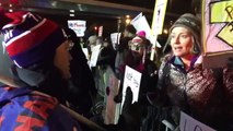Trump supporter and protesters argue outside Pensacola Trump rally