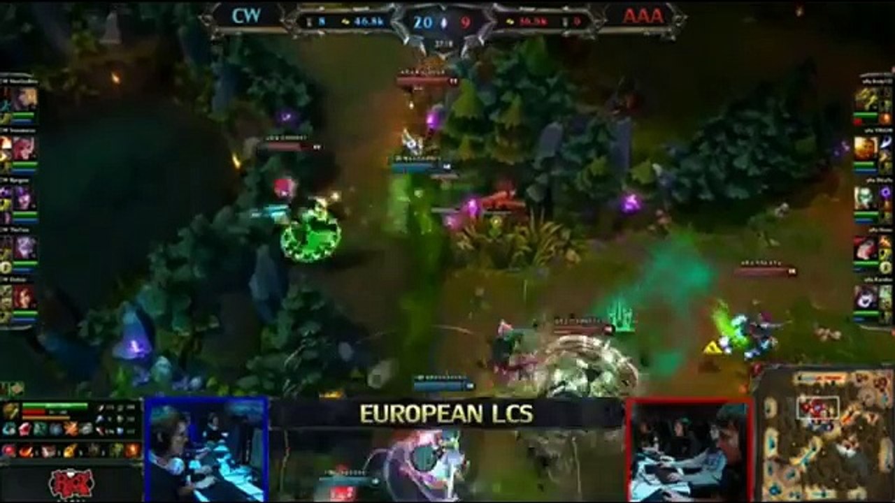CW Bjergsen's Syndra Pentakill - CW Vs AAA @ LCS W4D3 LOL Game