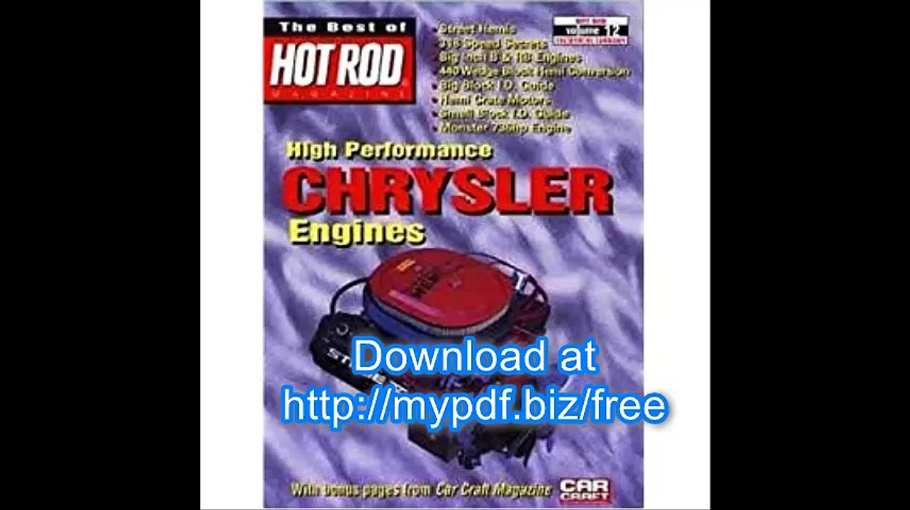 High Performance Chrysler Engines (Best of Hot Rods)