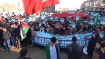 Erzurum'da 20 Bin Kişi Kudüs İçin Yürüdü