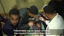 Israeli air strike wounds 14 in Gaza: Palestinians