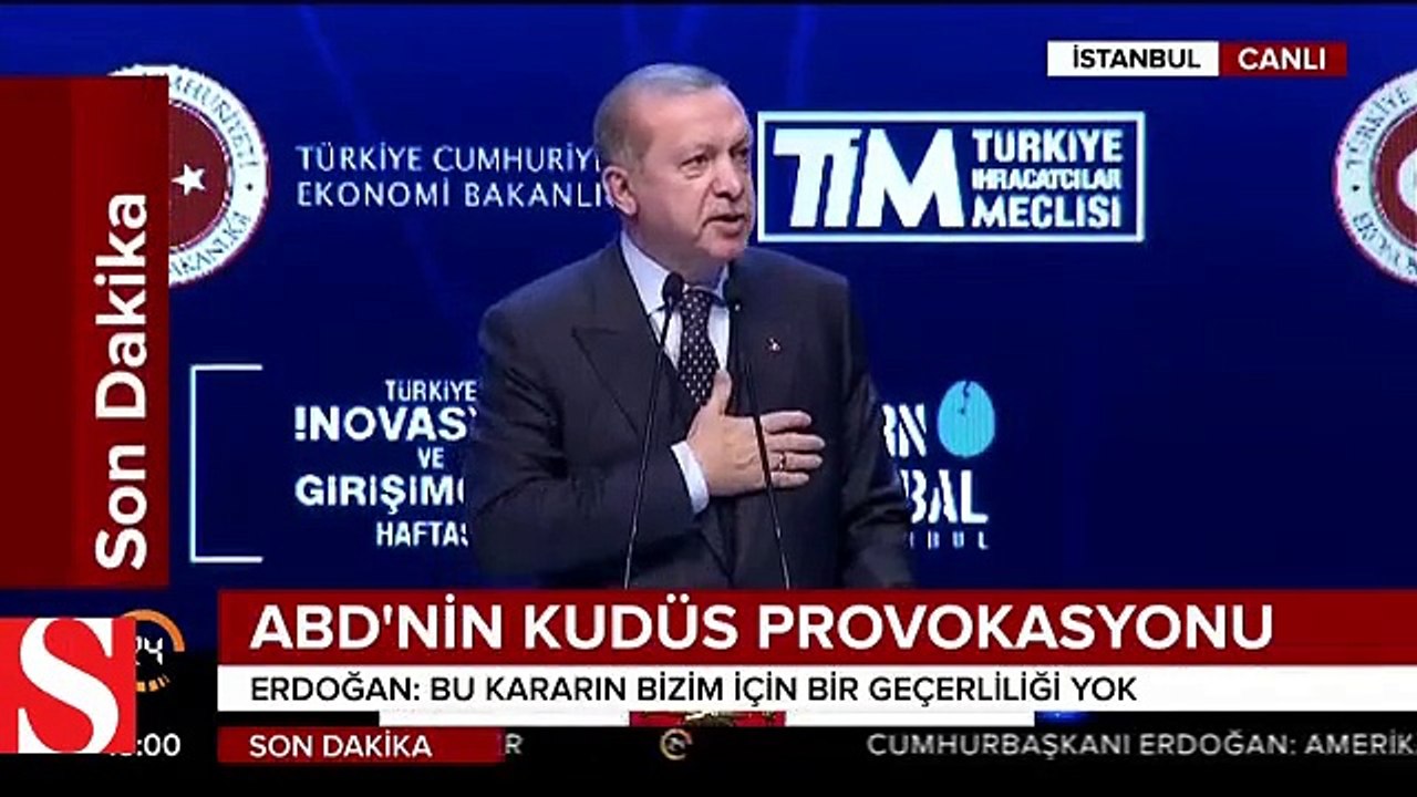 Cumhurbaşkanı Erdoğan'ın Kudüs tepkisi: Alınan karar bir provokasyondur