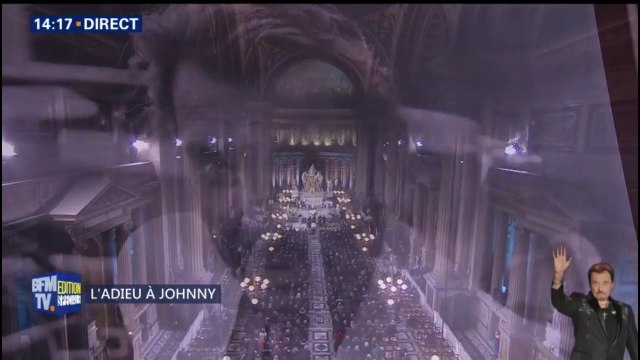 Que je t’aime résonne dans l’église de la Madeleine durant la cérémonie religieuse pour #JohnnyHallyday