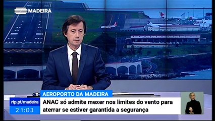 Limites dos Ventos no Aeroporto da Madeira poderão ser alterados
