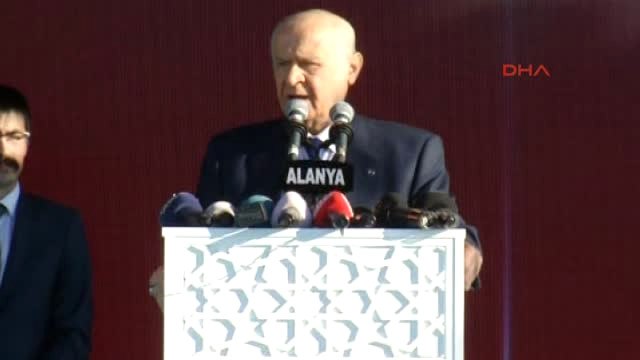 Antalya Bahçeli Belediye Sarayı Temel Atma Töreninde Konuştu