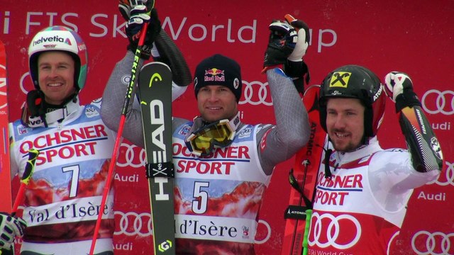Interview - VICTOIRE d'Alexis Pinturault sur le Slalom Géant de Val d'Isere - Vidéo FFS/Eurosport