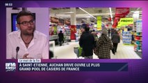 Le mot de la fin: Auchan Drive ouvre le plus grand pool de casiers de France à Saint-Etienne - 09/12