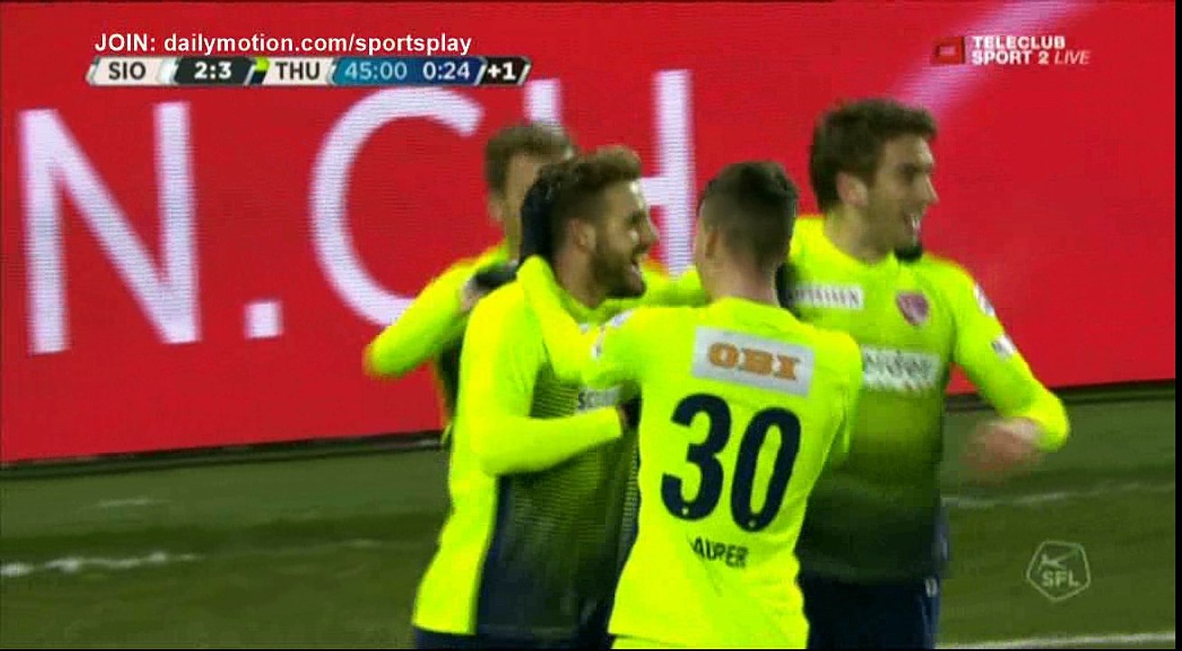 Roy Gelmi second Goal HD - FC Sion 2 - 3 Thun - 09.12.2017 (Full Replay)