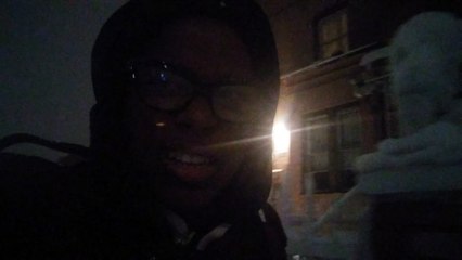 My first snow in Brooklyn (after coming back)...