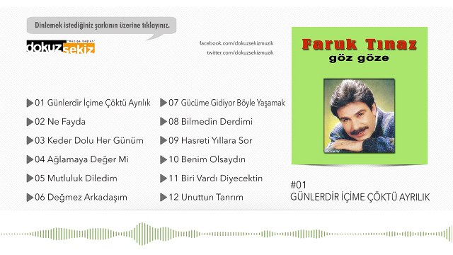 Faruk Tınaz - Günlerdir İçime Çöktü Ayrılık (Official Audio)