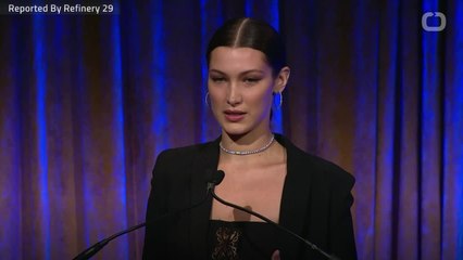 Bella Hadid Joined London Protest Against Trump