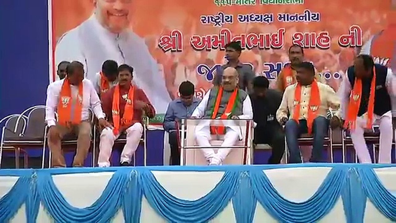 Shri Amit Shah addresses public meeting in Matar, Gujarat , India