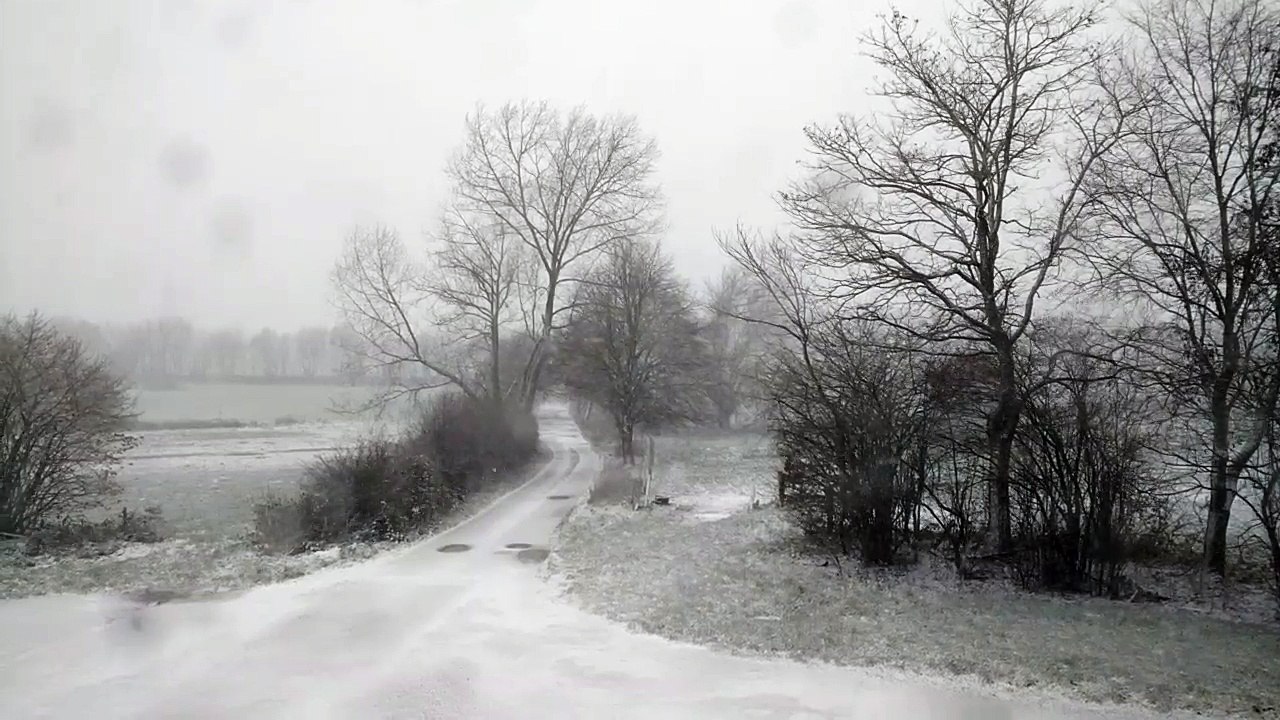 La neige tombe sur la province de Namur