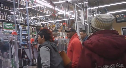 DETROIT WEST SIDE GHETTO  LIQUOR STORE DRAMA
