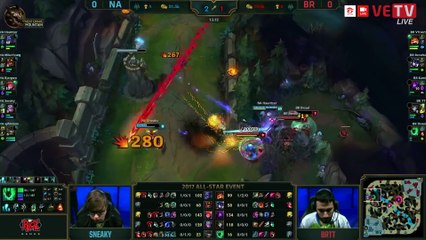 [ALLSTAR2017] NORTHEN AMERICA VS. BRAZIL [HIGHLIGHTS] | LEAGUE OF LEGENDS