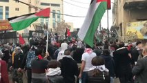 مظاهرات عنيفة في محيط السفارة الأميركية في بيروت احتجاجا على قرار ترامب حول القدس