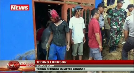 Hujan Deras, Dua Rumah Warga Tertimbun Longsor di Blitar