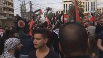 Lübnan'da ABD Büyükelçiliği Önünde Kudüs Protestosu