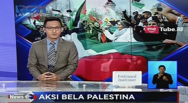 Ribuan Massa Gelar Aksi Solidaritas Palestina di Kedubes AS