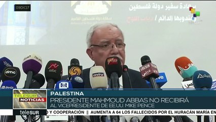 Presidente de Palestina no se reunirá con el vicepresidente de EE.UU.