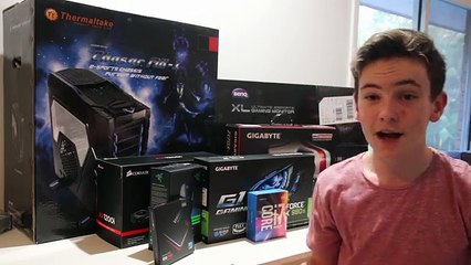 Epic 12 year olds Gaming setup! - Building my first Computer!