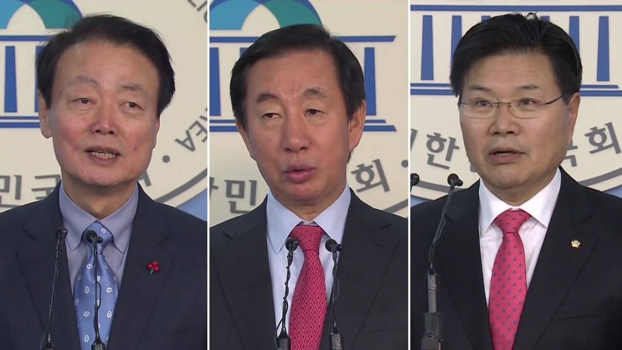 한국당 원내대표 후보 등록 마감...한선교·김성태·홍문종 3파전 / YTN