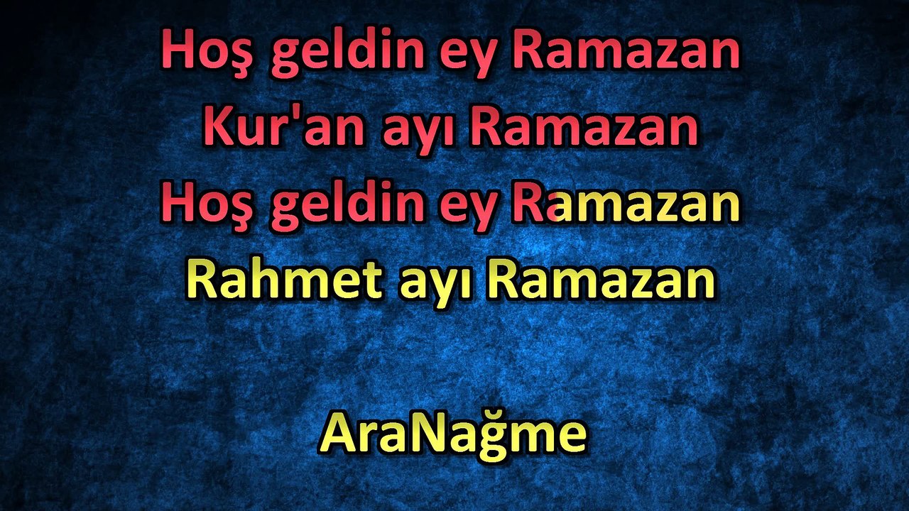 RAMAZAN İLAHİSİ KARAOKE - ALT YAPI (KARAOKE ÇOCUK İLAHİLERİ)