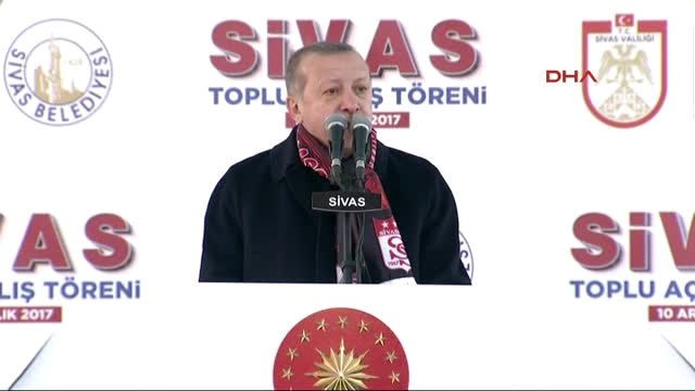 Sivas Cumhurbaşkanı Erdoğan Sivas Toplu Açılış Töreninde Konuştu