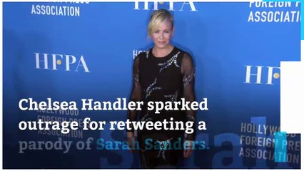 Chelsea Handler under fire for retweeting Sarah Sanders parody