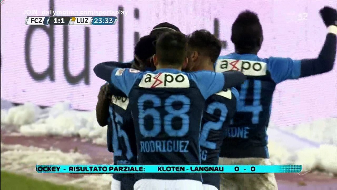 Stephen Odey Goal HD - FC Zurich 1 - 1 Luzern - 10.12.2017 (Full Replay)