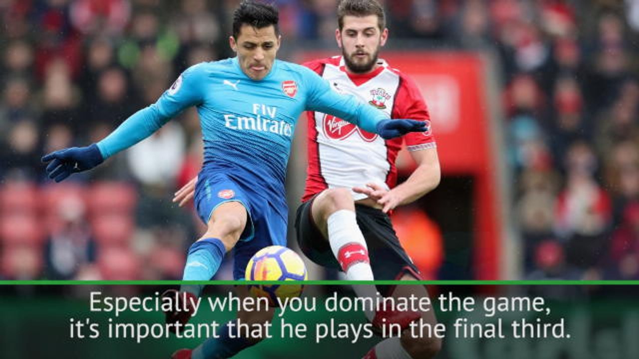 Difficult for Sanchez to score when he drops deep - Wenger