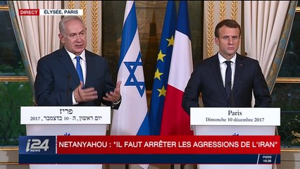 La conférence de presse de Benjamin Netanyahou et Emmanuel Macron