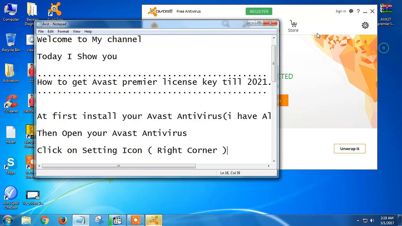 How to crack avast for life time licence 2018
