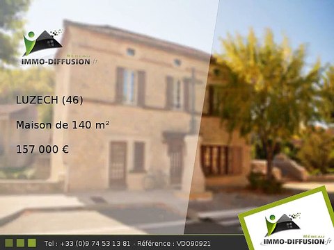Maison A vendre Luzech 140m2 - 157 000 Euros
