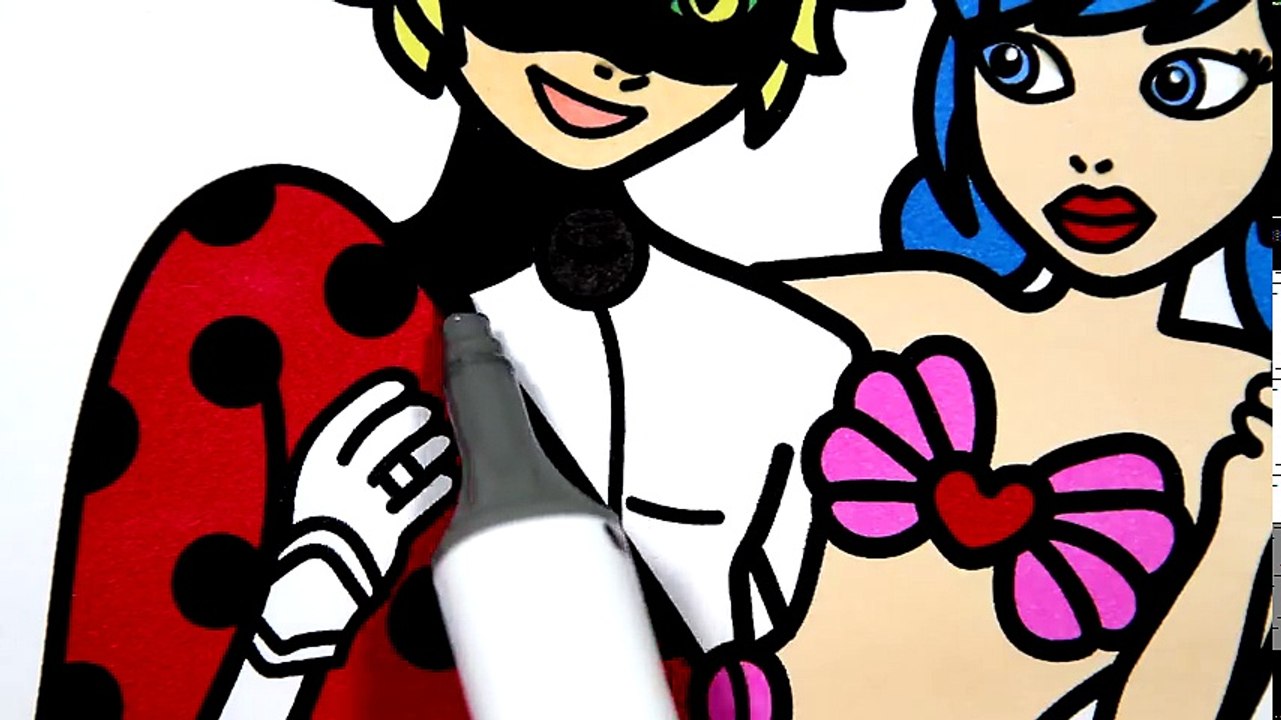 Леди Баг и Супер Кот Раскраска Miraculous Ladybug Как