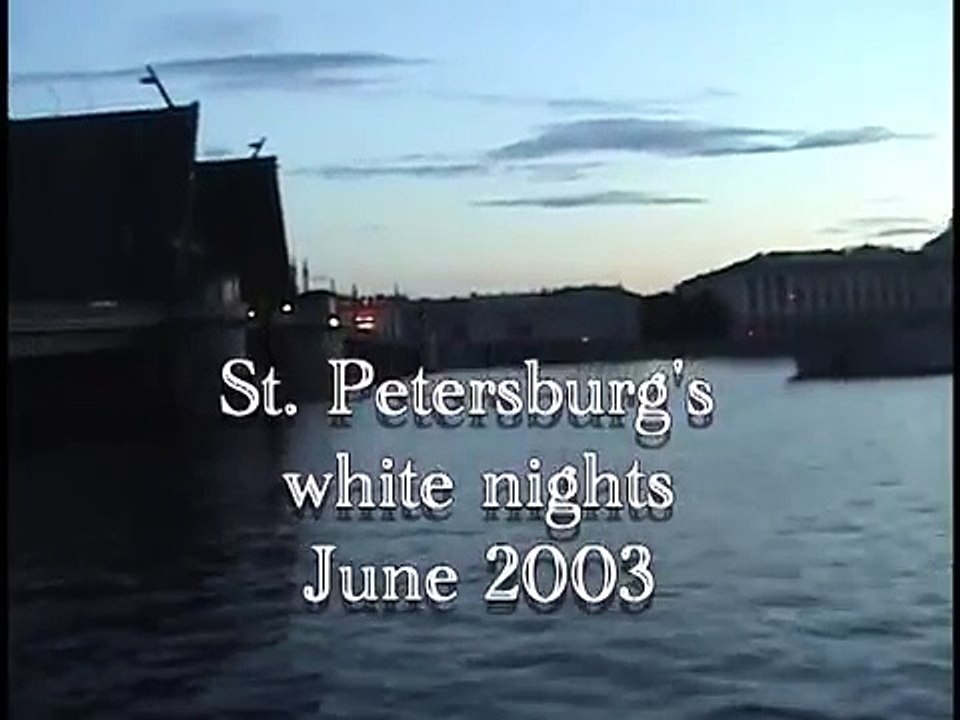 White night in St. Petersburg, Russia