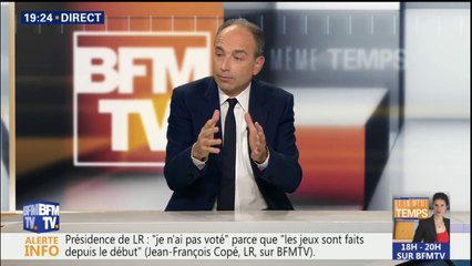 "La défaite de mai ne vient pas que des costumes de Fillon", selon Copé