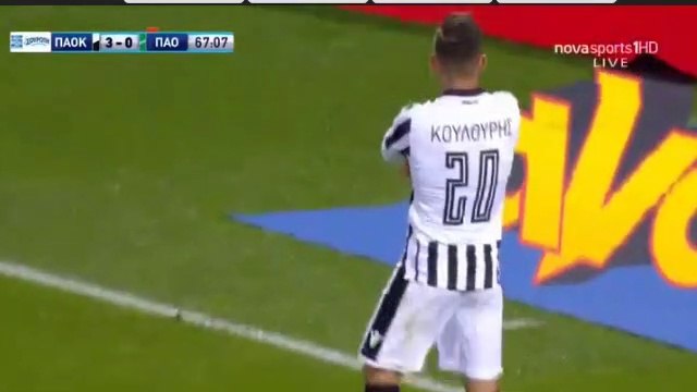 3-0 Efthymios Koulouris Goal - PAOK 3-0 Panathinaikos 10.12.2017