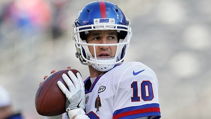 Eli Manning's first pass goes out to Wayne Gallman