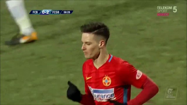 0-2 Dennis Man Goal Romania Divizia A - 10.12.2017 FC Botosani 0-2 Steaua Bucuresti