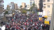 مظاهرات حاشدة أمام السفارة الأميركية في بيروت
