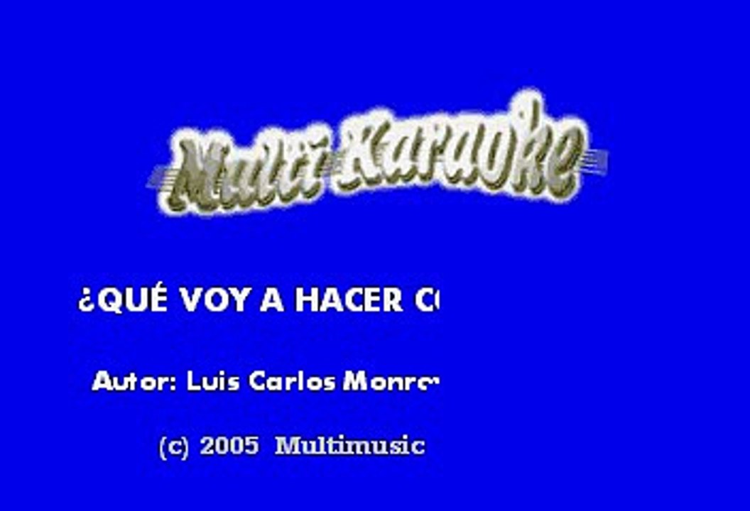 Alejandro Fernandez - ¿Que voy a hacer con mi amor (Karaoke)