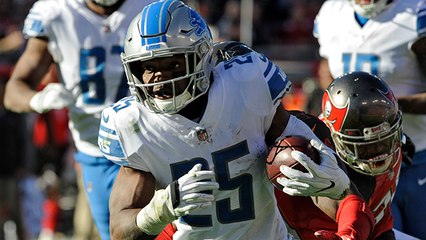 Theo Riddick evades defenders rushes for 18-yard TD