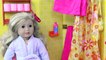 Baby Doll Bath Time! Playing American Girl Doll BAthroom Toys in AG Doll Bedroom Wardrobe Dresser!