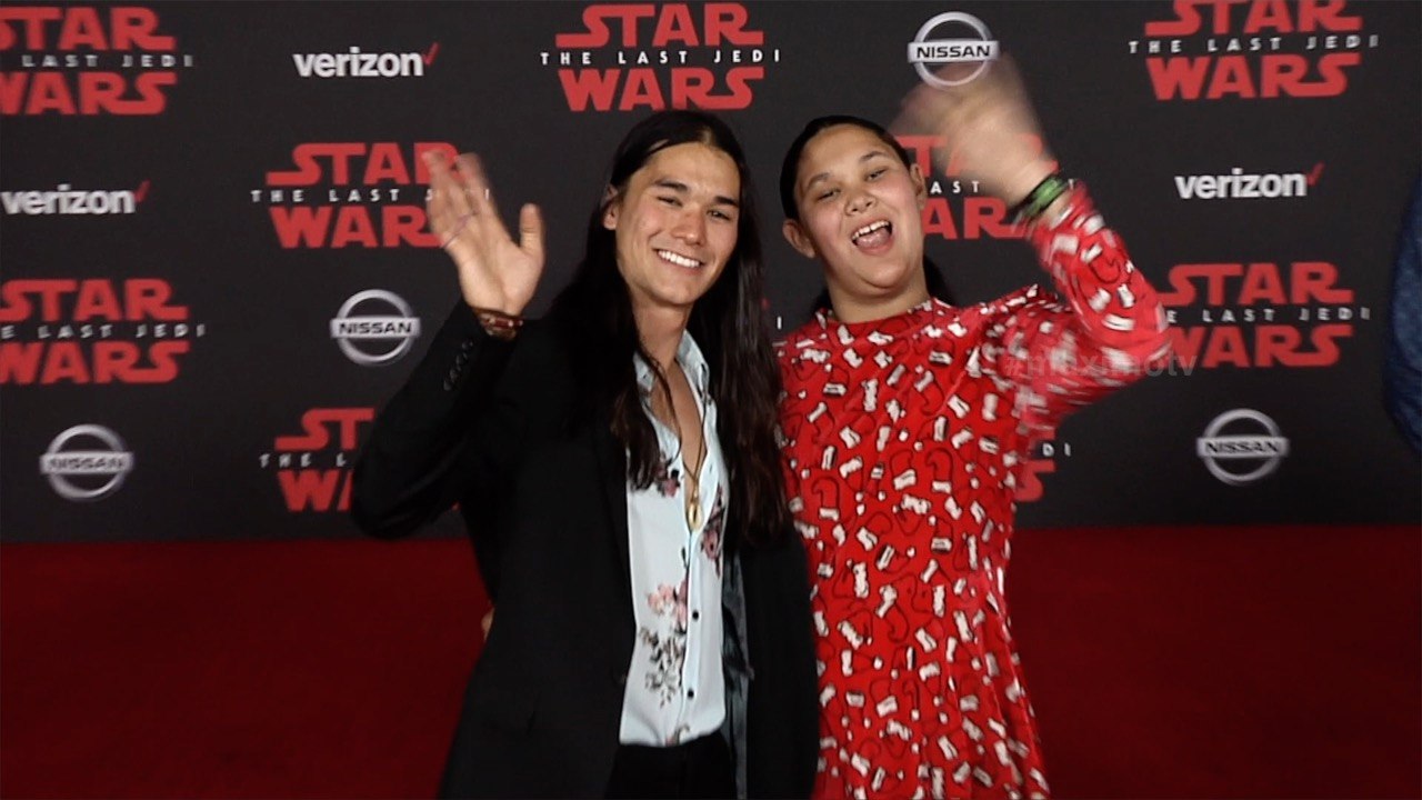 Booboo Stewart "Star Wars The Last Jedi" World Premiere Red Carpet