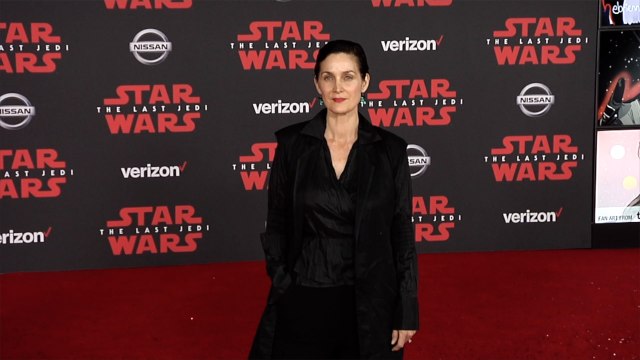 Carrie-Anne Moss Star Wars The Last Jedi World Premiere Red Carpet