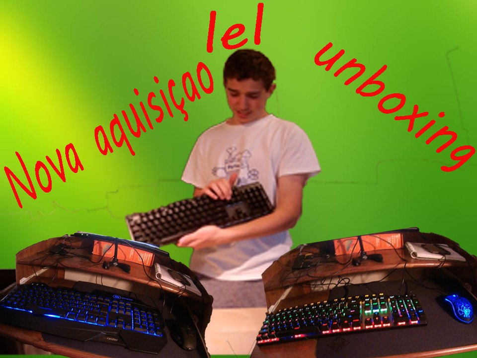 Atualizei um pouco o meu setup (unboxing teclado e rato motospeed)