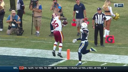 Cousins throws strike to Vernon Davis for 23-yard toe-tap TD